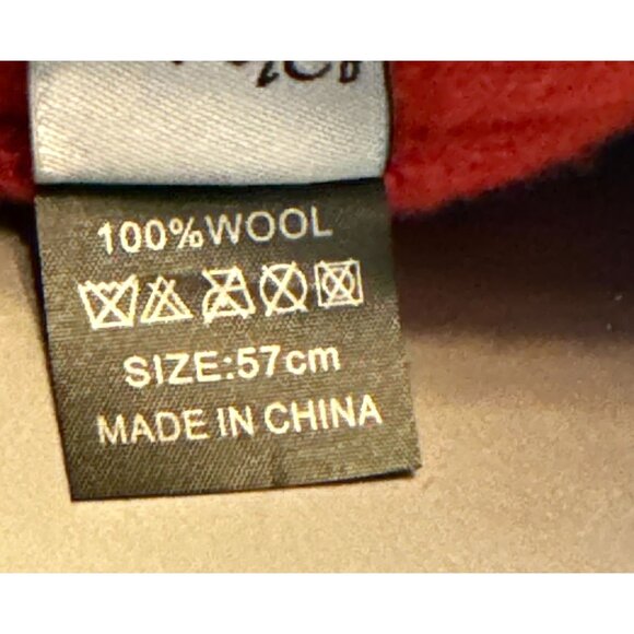 KaKyCo Women's Orange Wool Knitted Cloche With Flowers With Embellishment - Picture 8 of 8